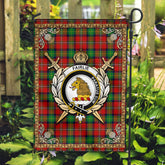 Fairlie Tartan Crest Garden Flag - Celtic Thistle Style